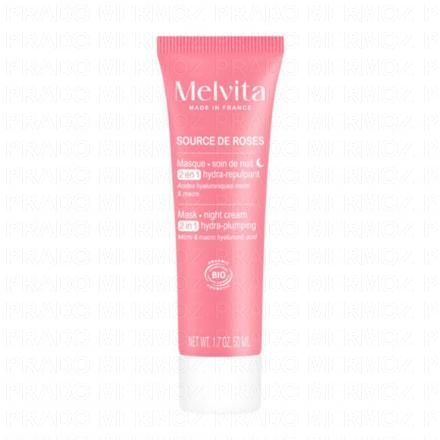 Source de Roses - Masque 2en1 Hydra-Repulpant bio 50ml