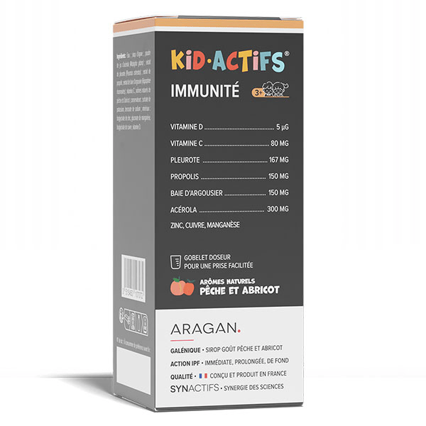 Aragan - Sirop Kidactifs Immunité - Défenses immunitaires
