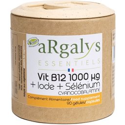 B12 (cyanocobalamine 1 mg)  + iode + sélénium