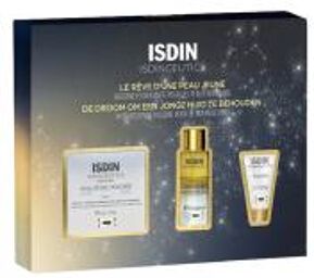 Isdinceutics Coffret Noël Prevent Hyaluronic Moisture Crème de Jour Peaux Normales 50 g + Routine Hydratante Peaux Normales Offerte - Coffret 3 produits dont 2 offerts