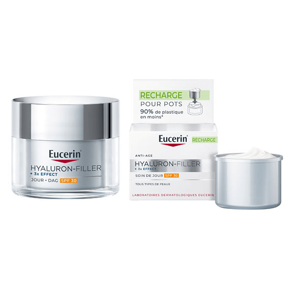 Hyaluron-Filler + 3x Effect Soin de Jour SPF30 et Son Éco-Recharge