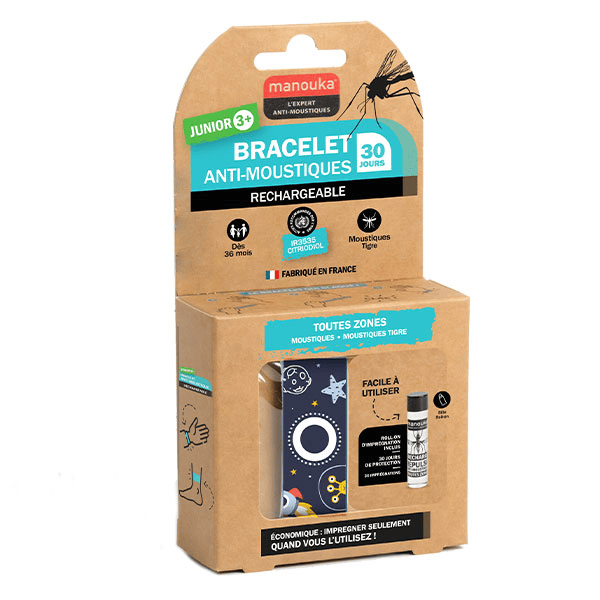 Bracelet Anti-moustiques Junior 3+ Motif Espace