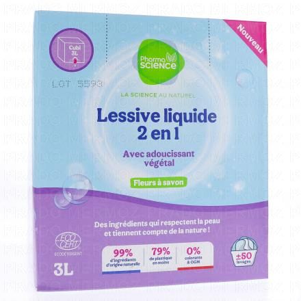 Lessive Liquide 2 en 1 cubi de 3l