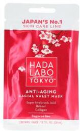 Masque en Tissus Anti-Âge Visage à l'Acide Hyaluronique 20 ml - Sachet 1 masque en tissu