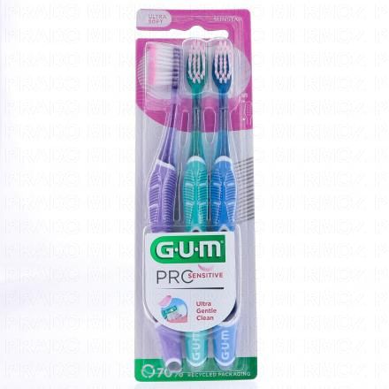 Pro Sensitive Brosse à dents ultra soft x3