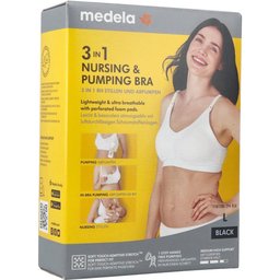 Soutien-Gorge d'allaitement et d'expression de lait 3en1 - Noir - L