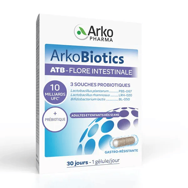 Arkobiotics Supraflor Flore Intestinale 3 souches probiotiques 30 gélules