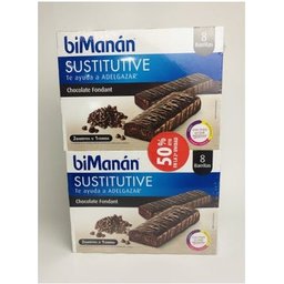 BiManán Beslim Choco Fondant Barres 2x10uts