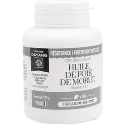 - Huile de Foie de Morue 180 capsules
