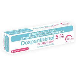 Dexpanthenol EG Labo Conseil 5% pour erythème fessier et irritation de la peau - tube 30 g