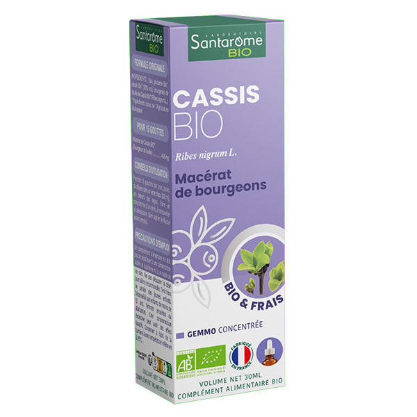 - Bourgeon de Cassis Bio - Gémmothérapie - Flacon de 30ml