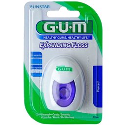 Gum® Expanding Floss Fil dentaire légèrement ciré en nylon