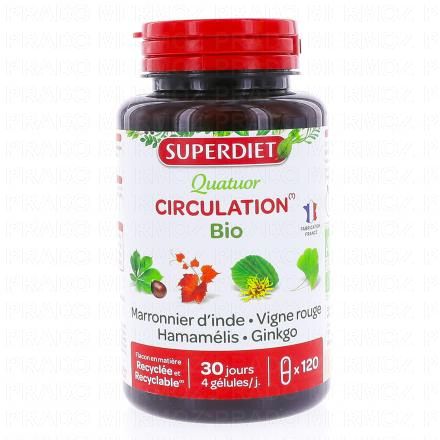 Quatuor Bio Circulation Pot 120 gélules