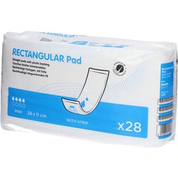 Rectangular Pad Extra avec Bande Adhésive 36 x 11 cm 28 protège-slips