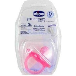 Sucette Baby Physio +0M rose 1 pc