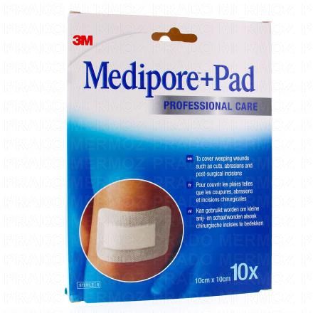 Medipore + Pad - Pansement 10cmx10cm boite de 10