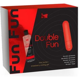 Coffret Double Fun Mini Bullet + Strawberry Sliding Gel