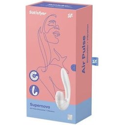 Supernova Stimulator And Vibrator White 1ud