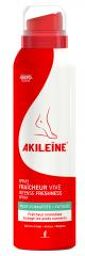 Akileïne Spray Fraîcheur Vive Pieds Echauffés Fatigués 150 ml - Flacon-Aérosol 150 ml