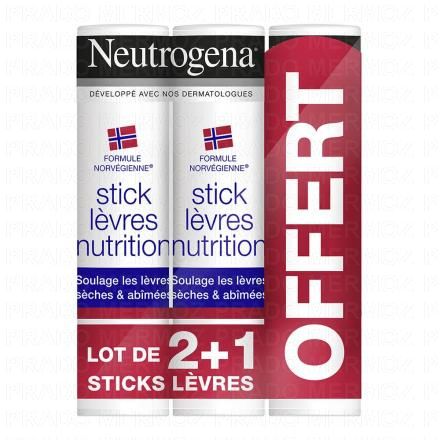 Stick lèvres nutrition 3 sticks x 4,8g