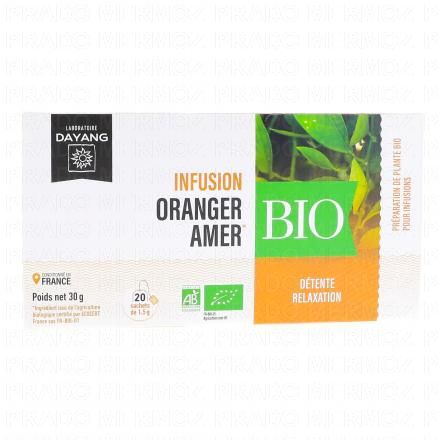 Infusion bio orange amère 20 sachets