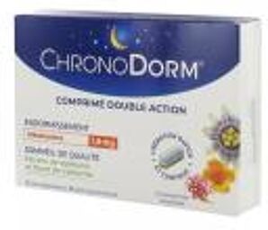 Chronodorm Double Action Mélatonine 1,9 mg Valériane 15 Comprimés Mélatonine 1,9 mg Double Action 15 Comprimés - Boîte 15 comprimés