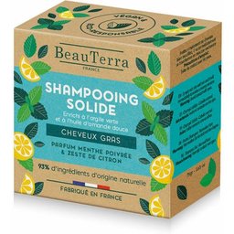BeauTerra Shampooing Solide Cheveux Gras 75g