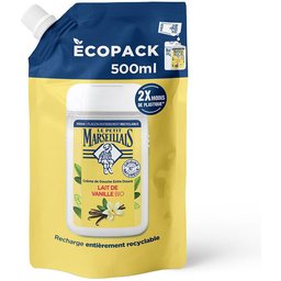 Recharge Crème de Douche Extra Douce Lait de Vanille BIO