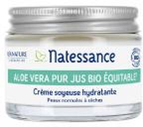 Aloe Vera Pur Jus Bio Équitable Crème Soyeuse Hydratante Bio 50 ml - Pot 50 ml