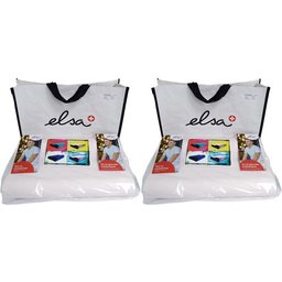 Coussin pour la nuque 50 x 9 cm Taie en coton Blanc