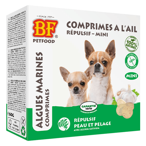 MINI comprimés répulsifs aux Algues Marines Petit Chien, 100 p.