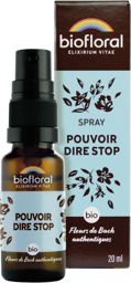 FLEURS DE BACH Pouvoir Dire Stop BIO - Spray - Biofloral