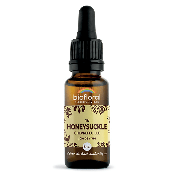 Fleur De Bach 16 Honeysuckle Chevrefeuille Compte Gouttes Bio 20 ml