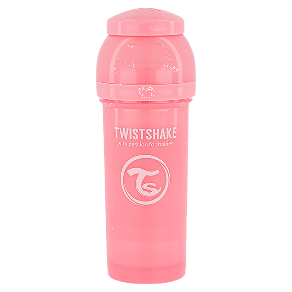 Biberon Anti-Colique Rose Pastel +2m 260ml