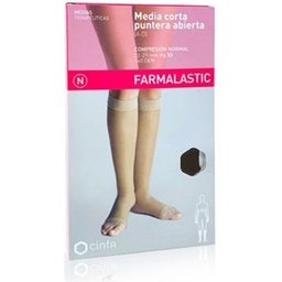 Comp Normal Farmalastic Orteil ouvert Noir T- Eg