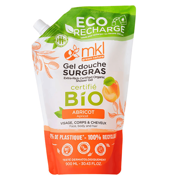 Eco-recharge Gel Douche Bio** Abricot 900ml