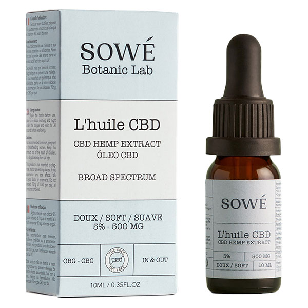 Huile Bio Broad Spectrum Doux 5% 10ml
