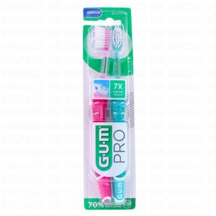 Technique pro sunstar Brosse à dents médium x2