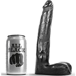 Gode réaliste tout noir 21cm 1pc