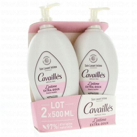 CAVAILLES Soin Lavant Intime Extra-Doux lot de 2 x 500ml