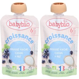 Babybio Brassé Croissance Cassis Riz
