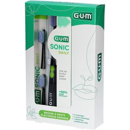 GUM Sonic Daily Brosse à Dents Électrique Sonique