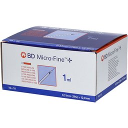 Micro-fine + U-100 Insulin 0,33 mm x 12.7 mm