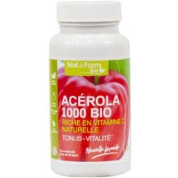 Nat & Form Comprimés Acerola 1000 Bio 30 comprimés