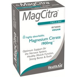Aide à la santé Magcitra Citrate de magnésium 1900mg 60 Comp.