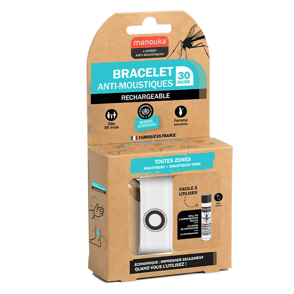 Bracelet Anti-moustiques Adulte - Coloris Blanc