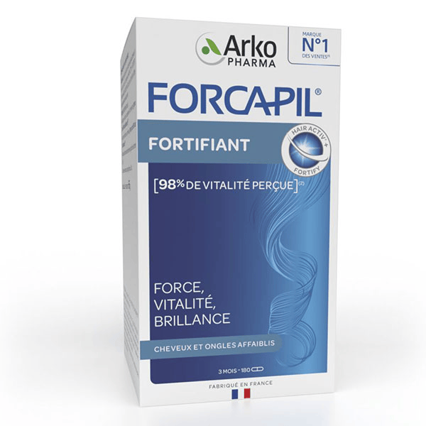Forcapil Cheveux et Ongles Zinc Vitamine B 180 gélules