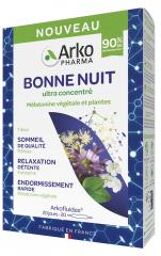 Arkofluides Bonne Nuit 20 Ampoules - Boîte 20 ampoules de 10 ml