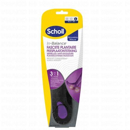 In-Balance - Semelles Anti-Douleurs Fasciite Plantaire taille 42.5/45