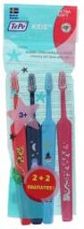 Kids 4 Brosses à Dents Extra-Soft dont 2 Offertes - Blister 4 brosses à dents